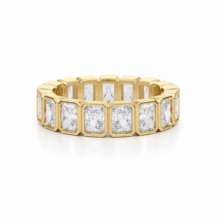 Radiant Bezel Vertical Eternity Band