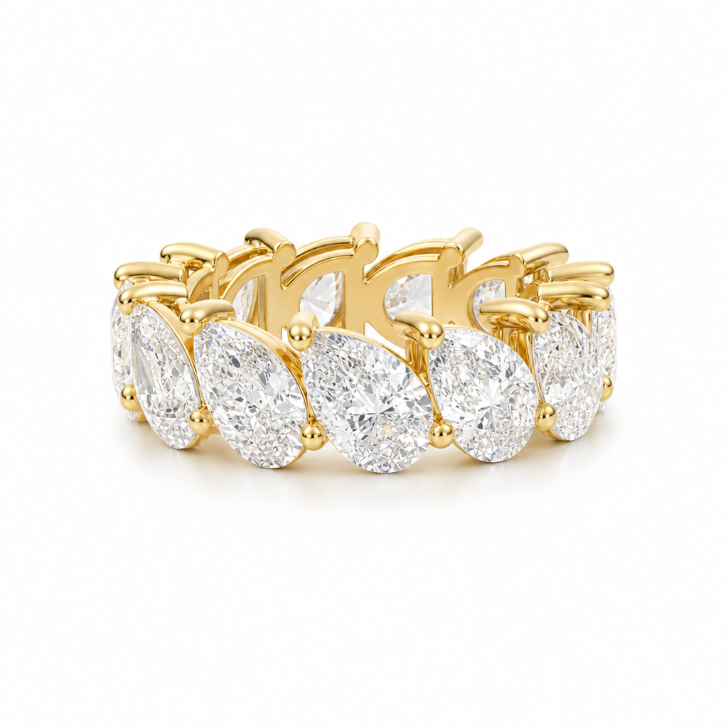 Slanted Pear Eternity Band