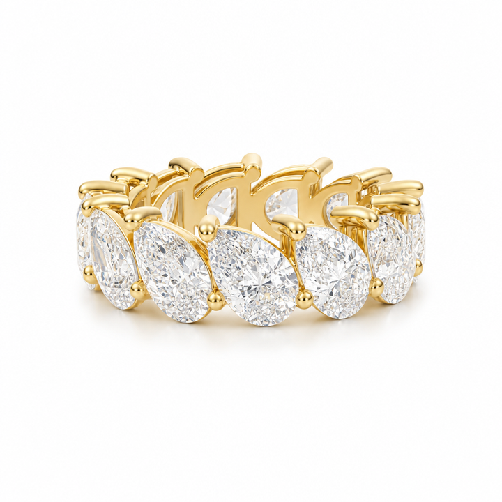 Slanted Pear Eternity Band