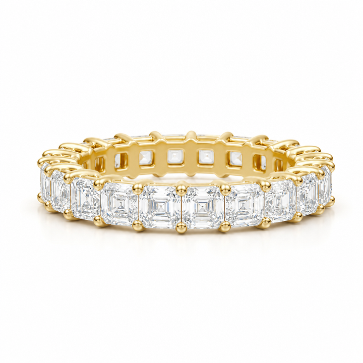 Asscher Basket Eternity Band