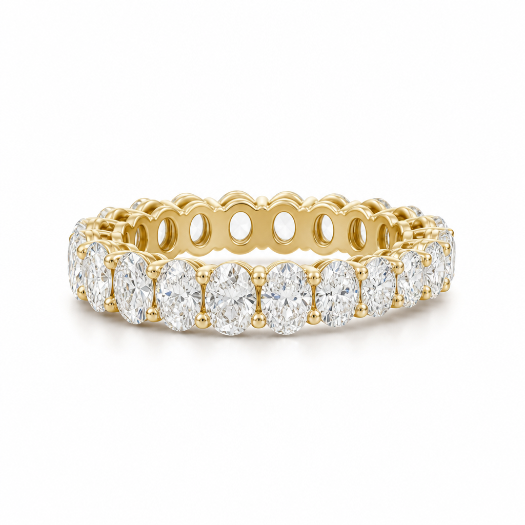 Oval And Round Eternity Ring