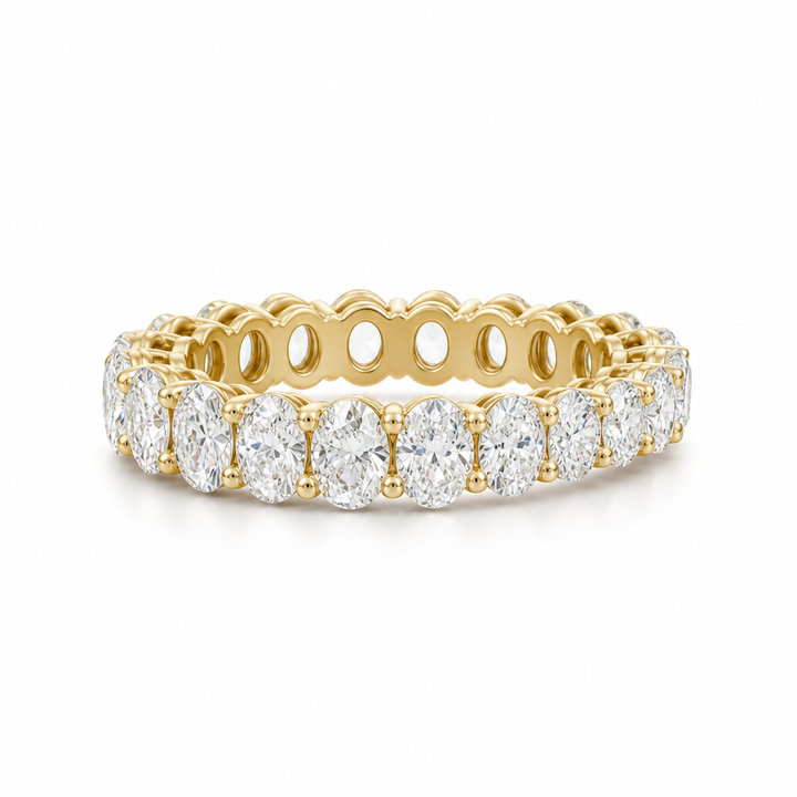 Oval And Round Eternity Ring