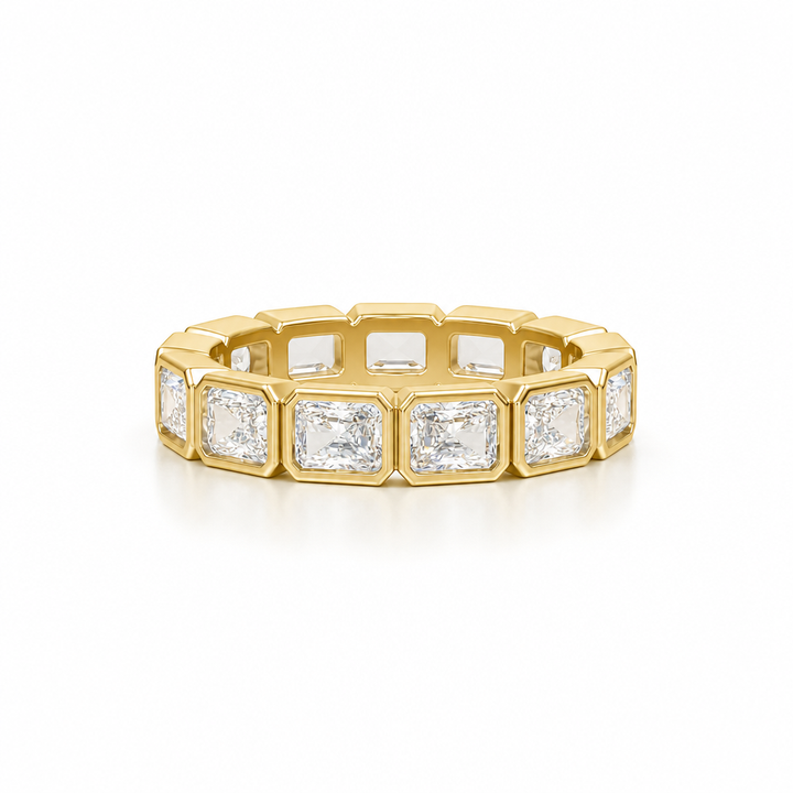 Radiant Bezel Horizontal Eternity Band