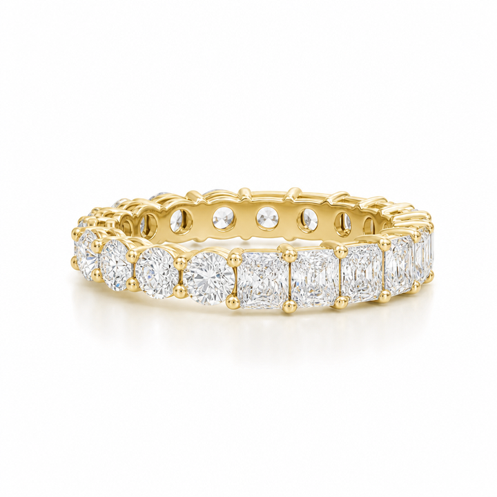 Radiant And Round Eternity Ring