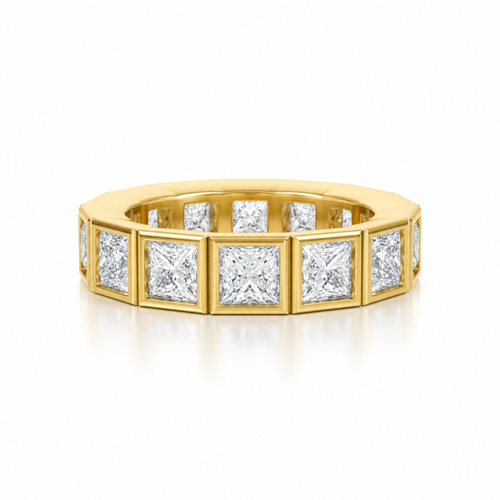 Princess Bezel Eternity Band