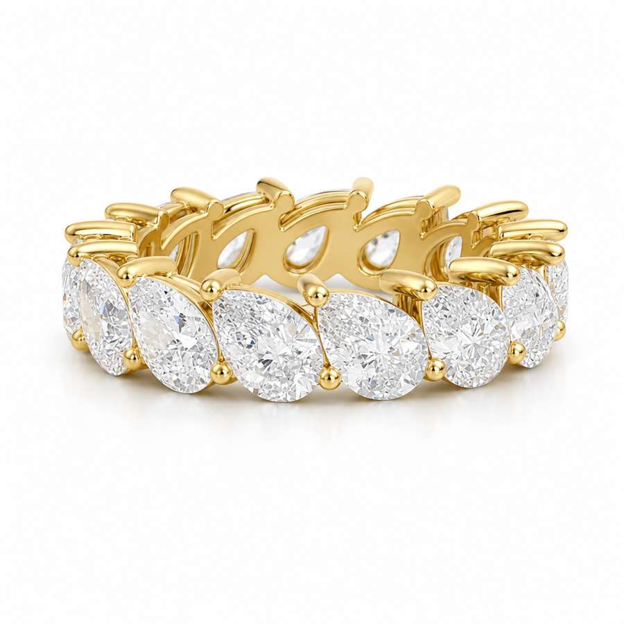 Slanted Pear Eternity Band