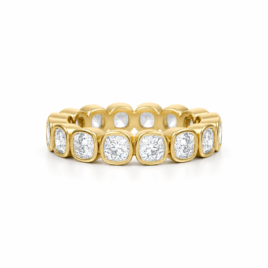 Cushion Bezel Eternity Band