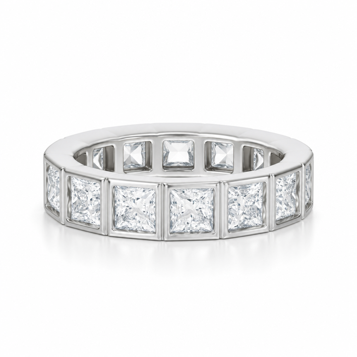 Princess Bezel Eternity Band