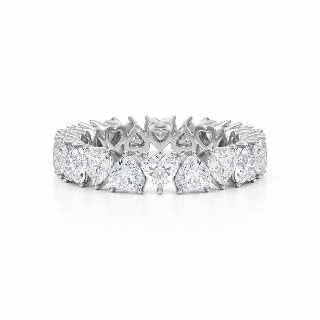 Heart Shape Heart Shape Eternity Band