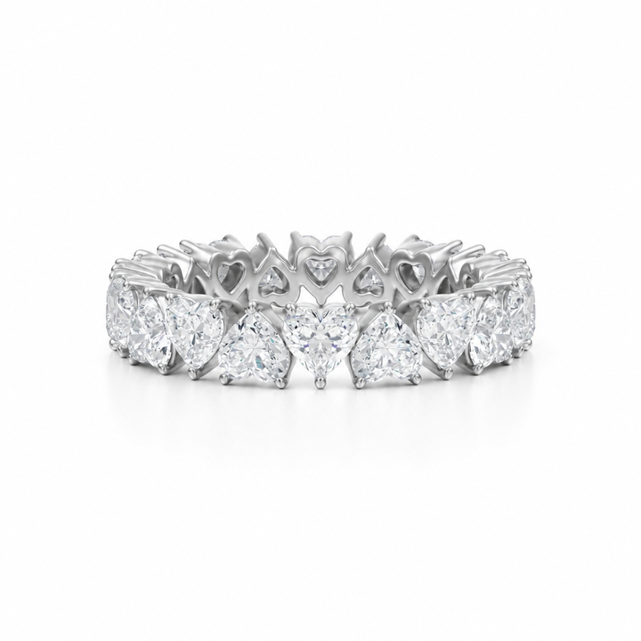 Heart Shape Heart Shape Eternity Band