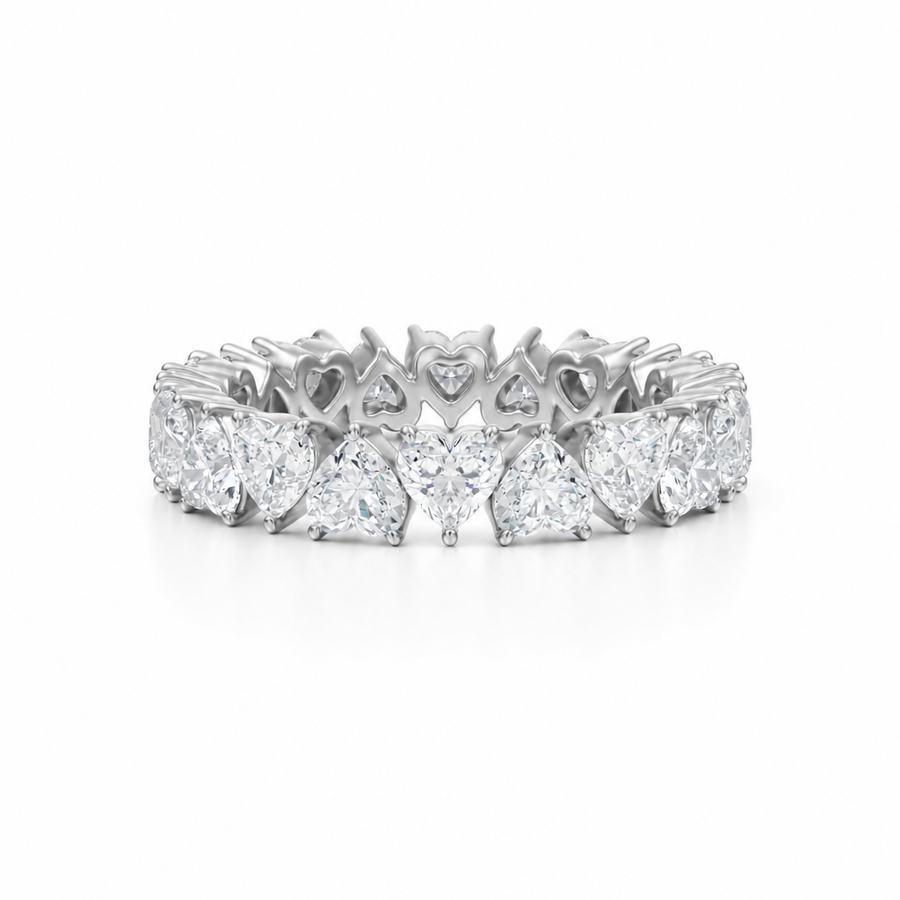 Heart Shape Heart Shape Eternity Band