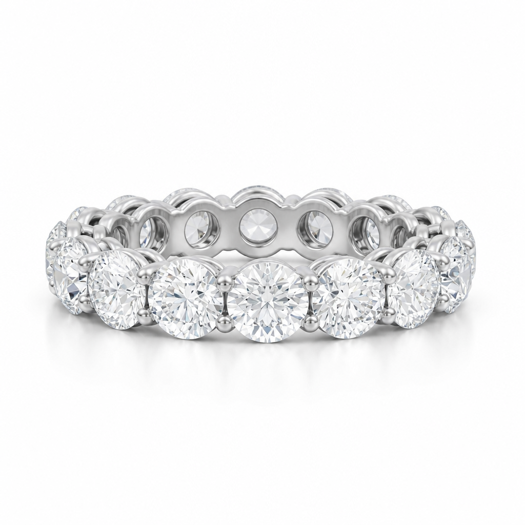 Round Basket Eternity Band