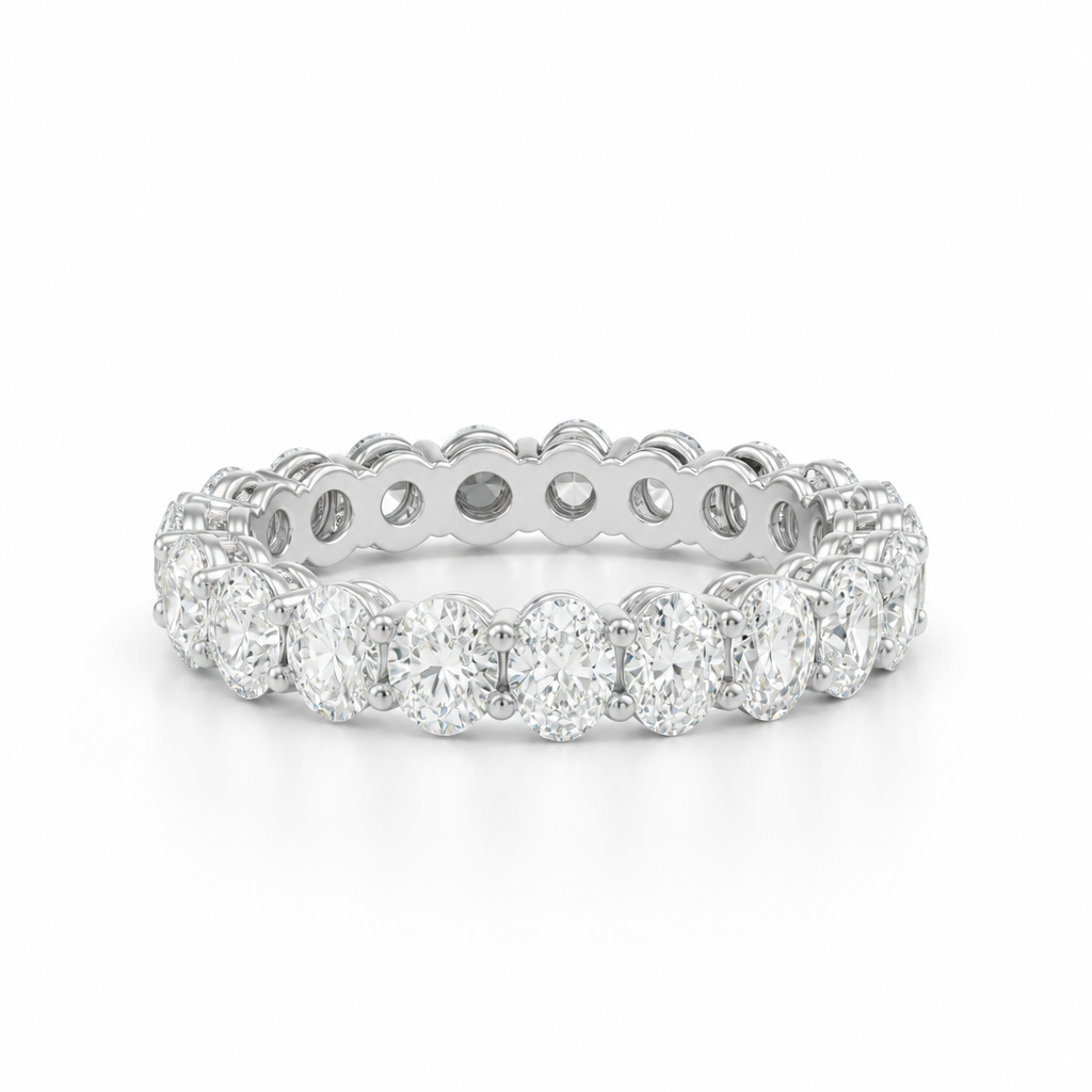 Oval And Round Eternity Ring