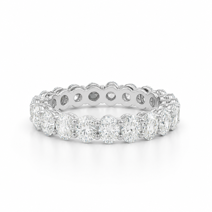 Oval And Round Eternity Ring