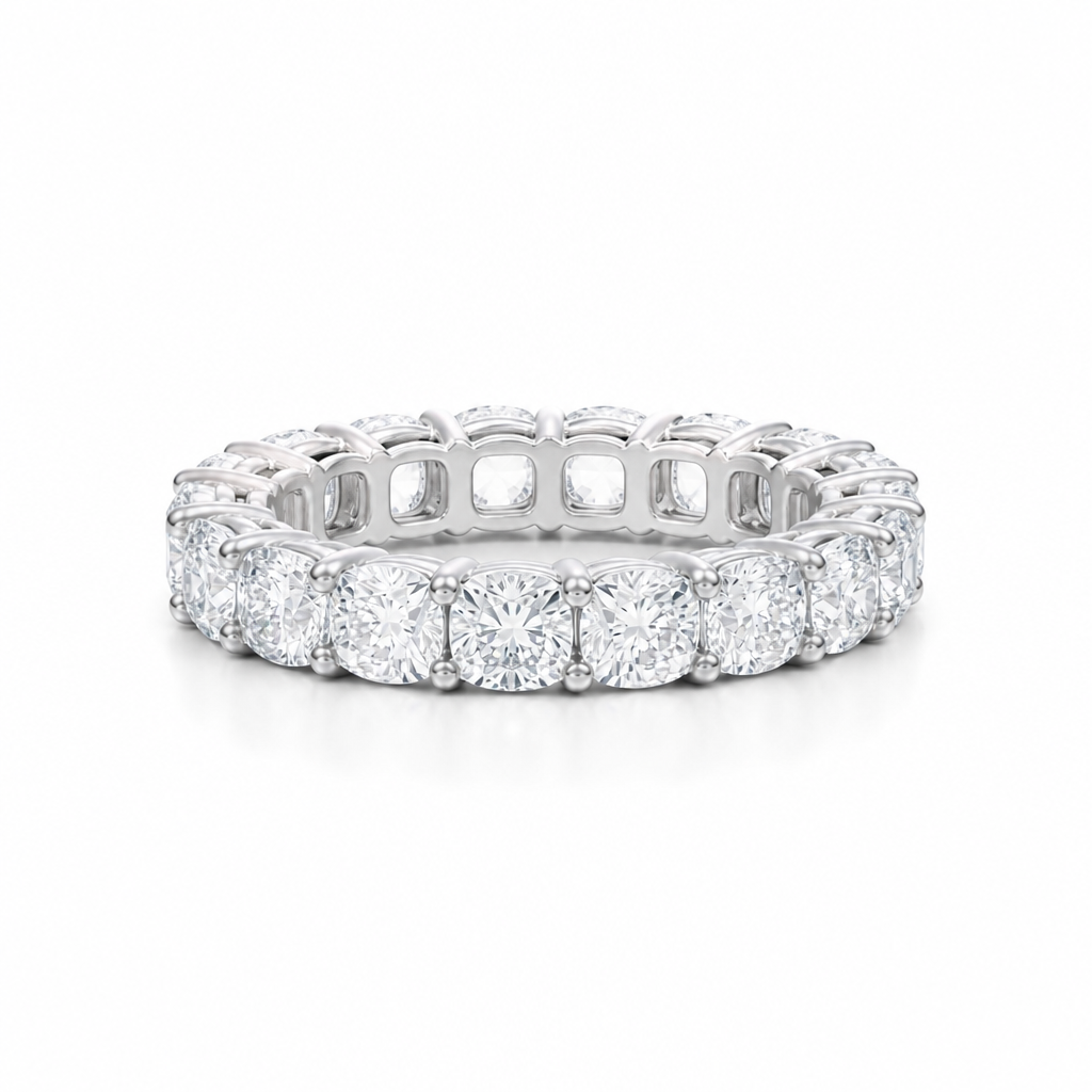 Cushion Basket Eternity Band
