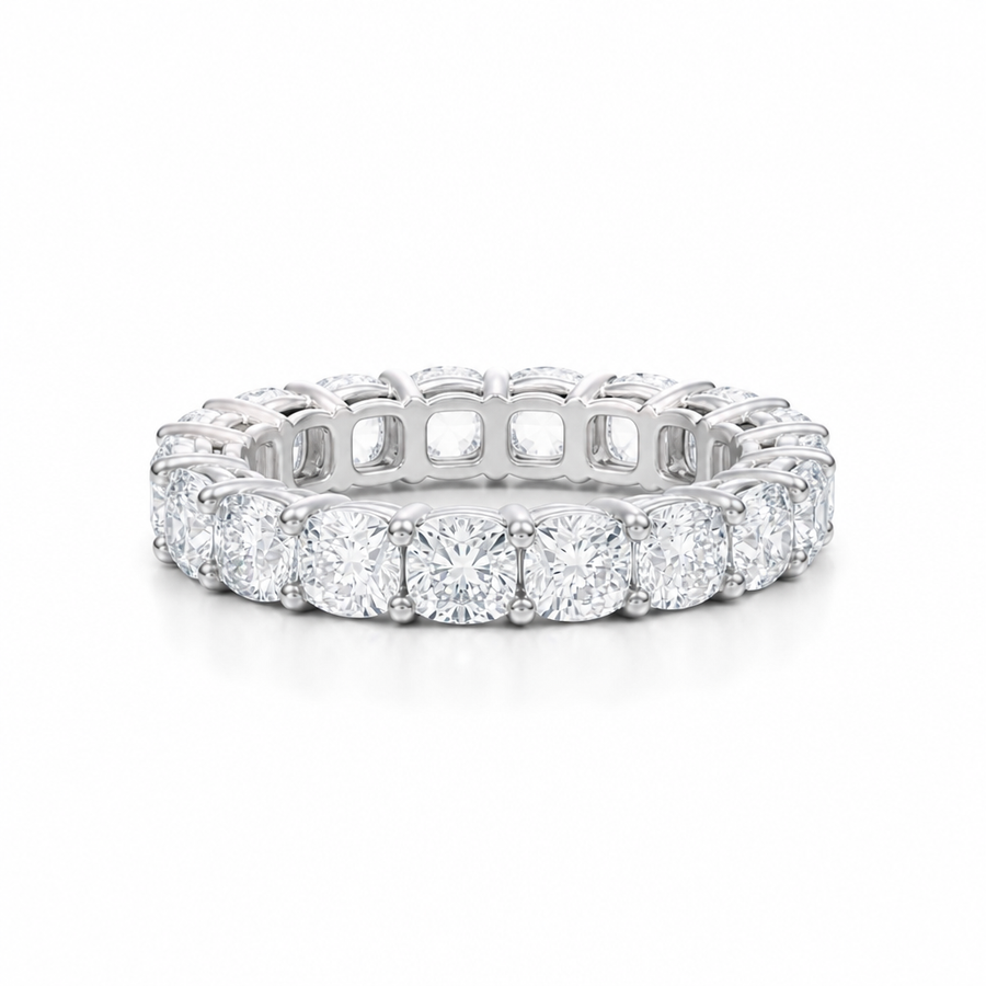 Cushion Basket Eternity Band