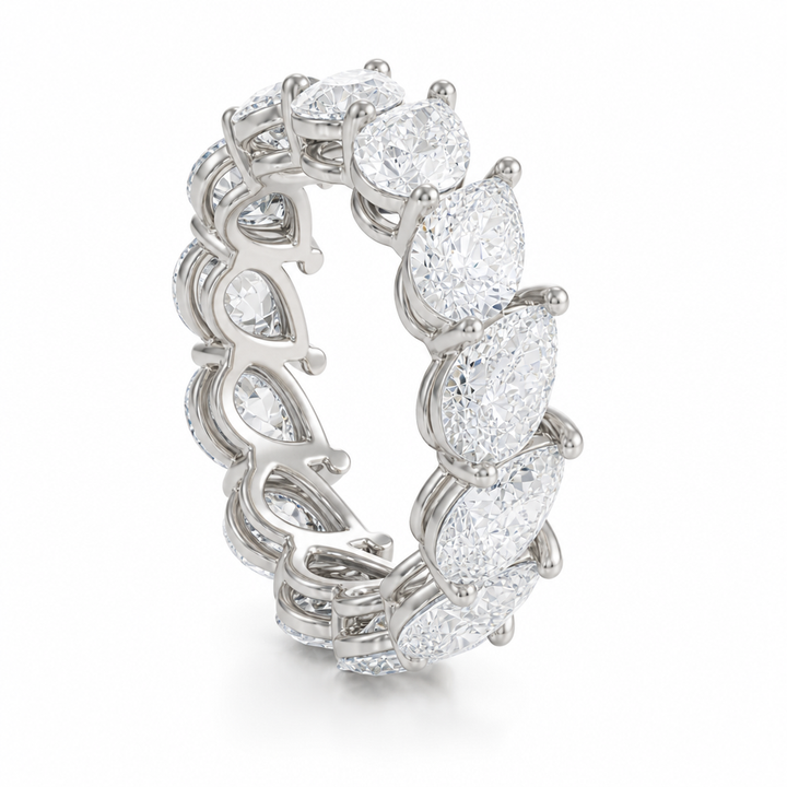 Slanted Pear Eternity Band