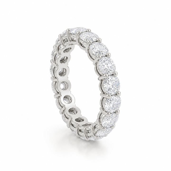 Oval And Round Eternity Ring