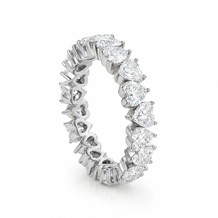Heart Shape Heart Shape Eternity Band