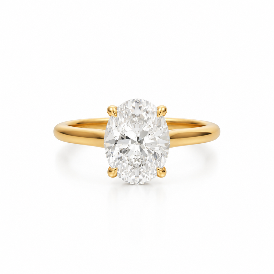 Oval Classic Cathedral Ring