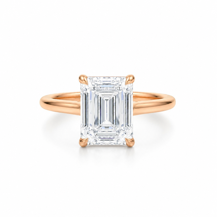 Emerald Classic Cathedral Ring