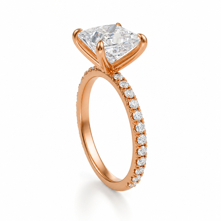 Princess Modern Pave Ring