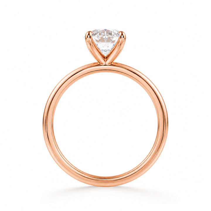 Oval Classic Open Solitaire Ring