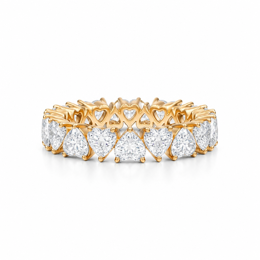 Heart Shape Heart Shape Eternity Band