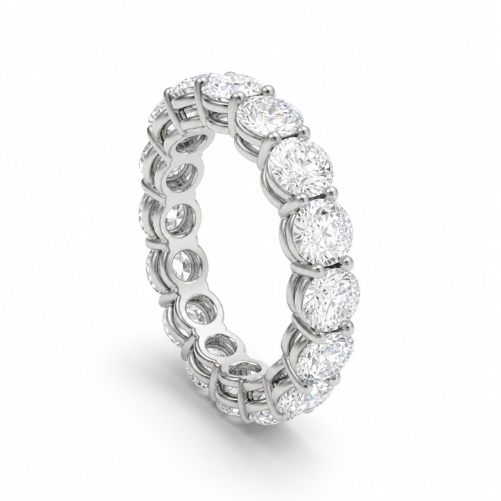Round Basket Eternity Band