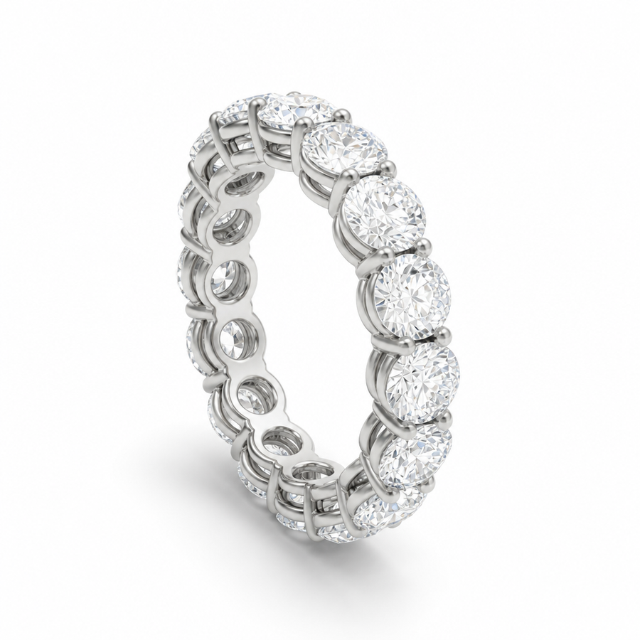 Round Basket Eternity Band