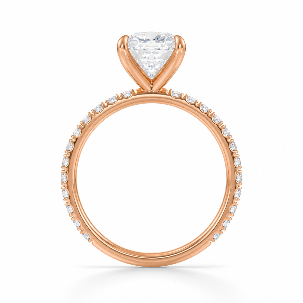 Cushion Modern Pave Ring