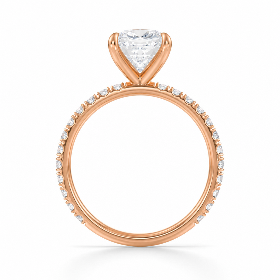 Cushion Modern Pave Ring