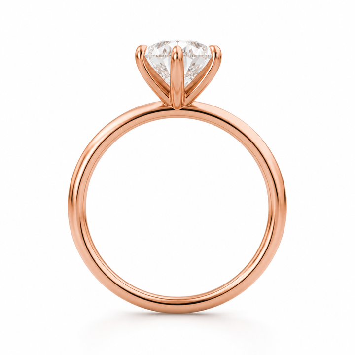 Pear Classic Open Solitaire Ring