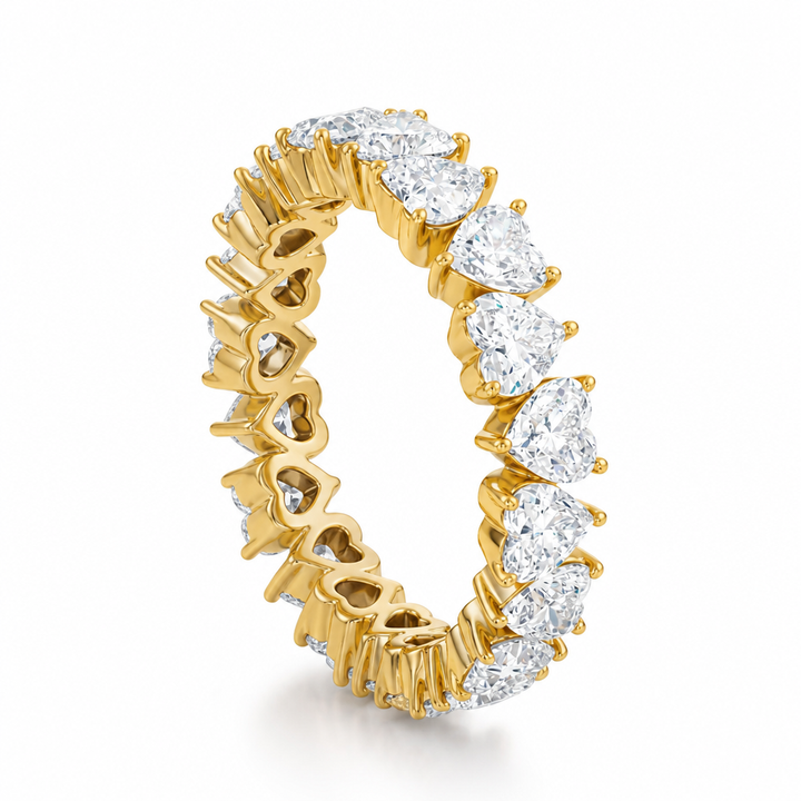 Heart Shape Heart Shape Eternity Band