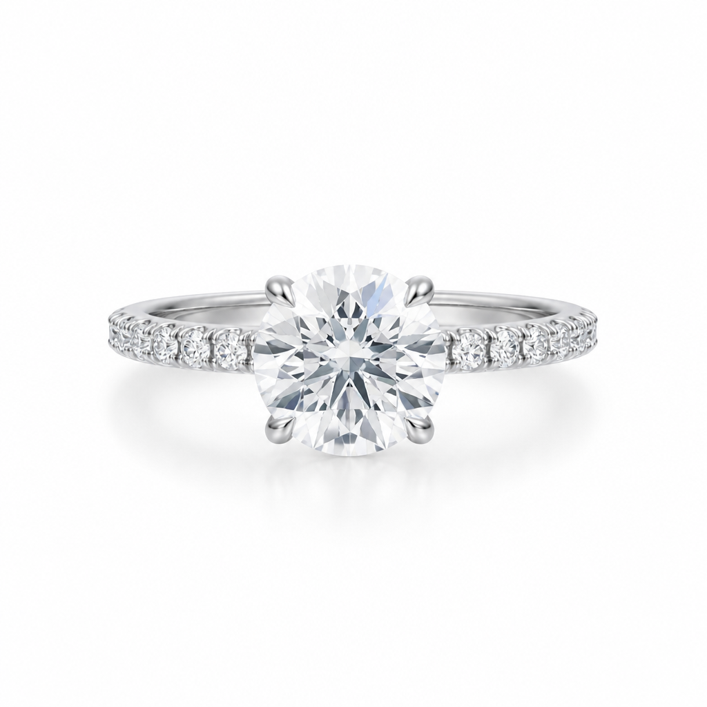 Round Modern Pave Ring