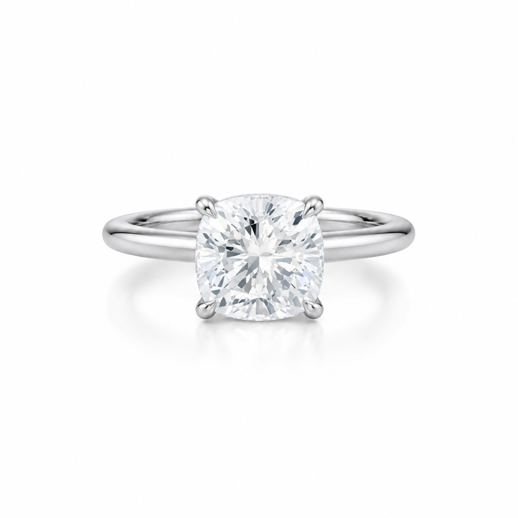 Cushion Classic Cathedral Ring