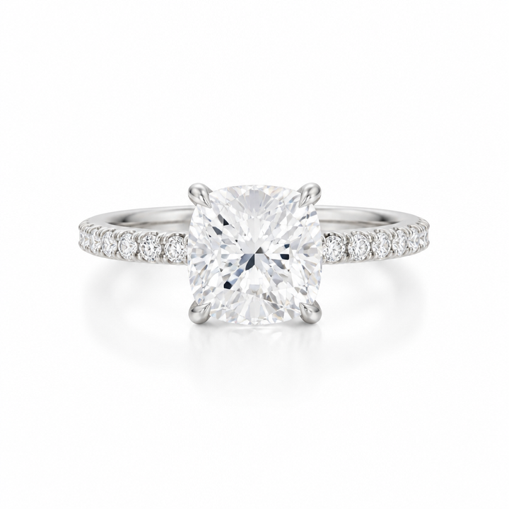Cushion Modern Pave Ring