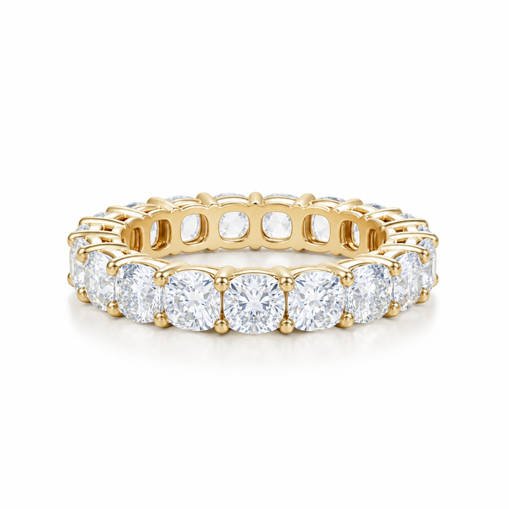 Cushion Basket Eternity Band