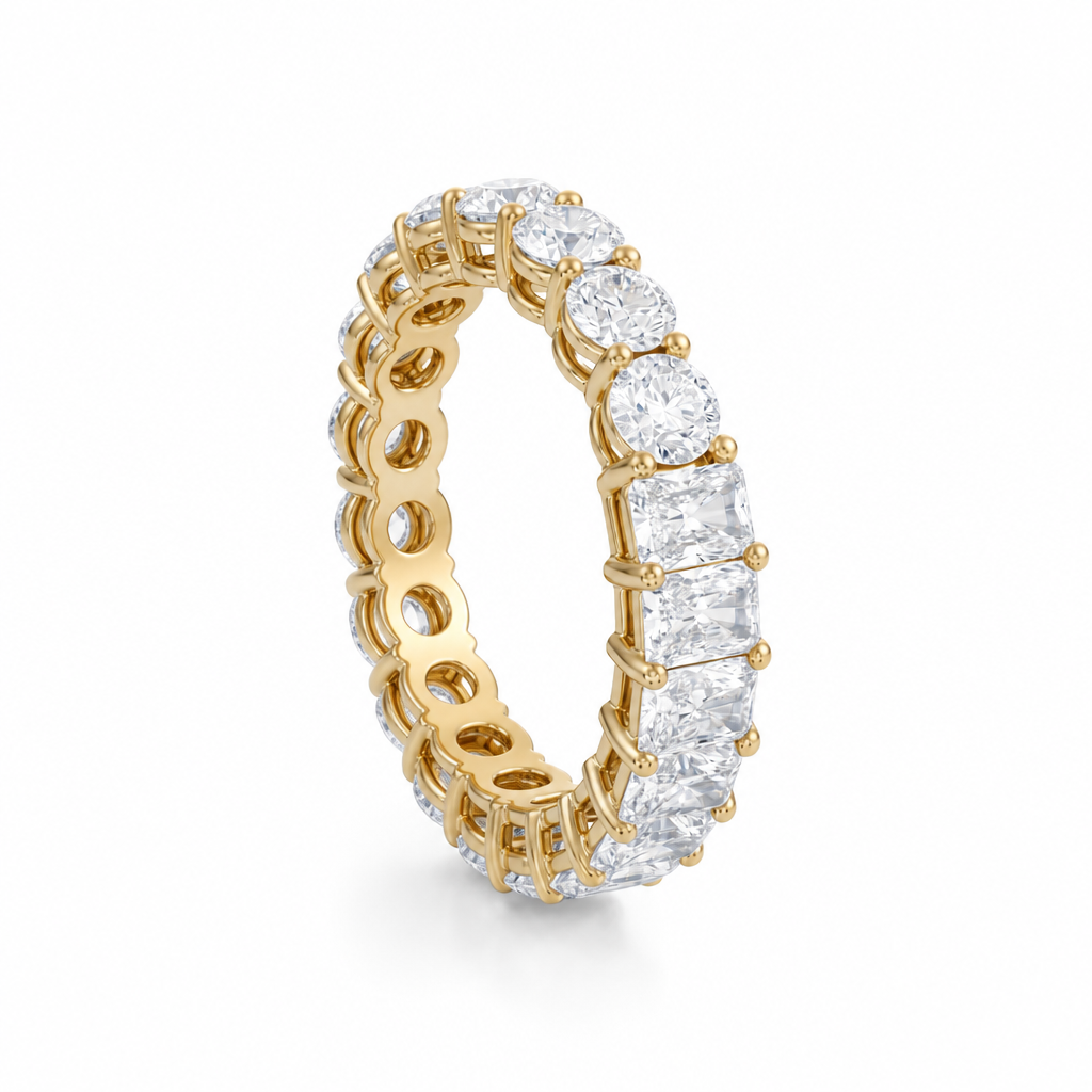 Radiant And Round Eternity Ring