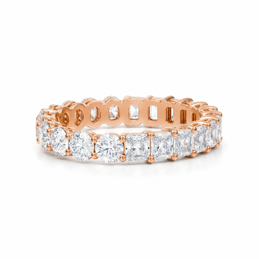 Radiant And Round Eternity Ring