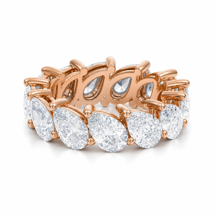 Slanted Pear Eternity Band