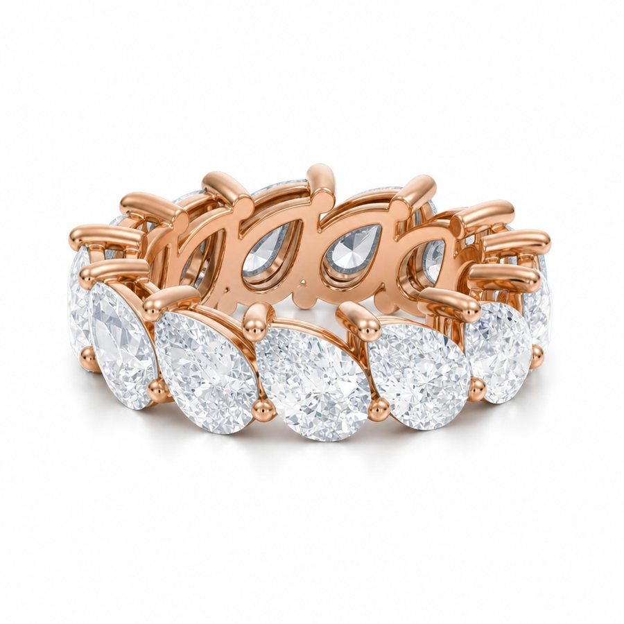 Slanted Pear Eternity Band