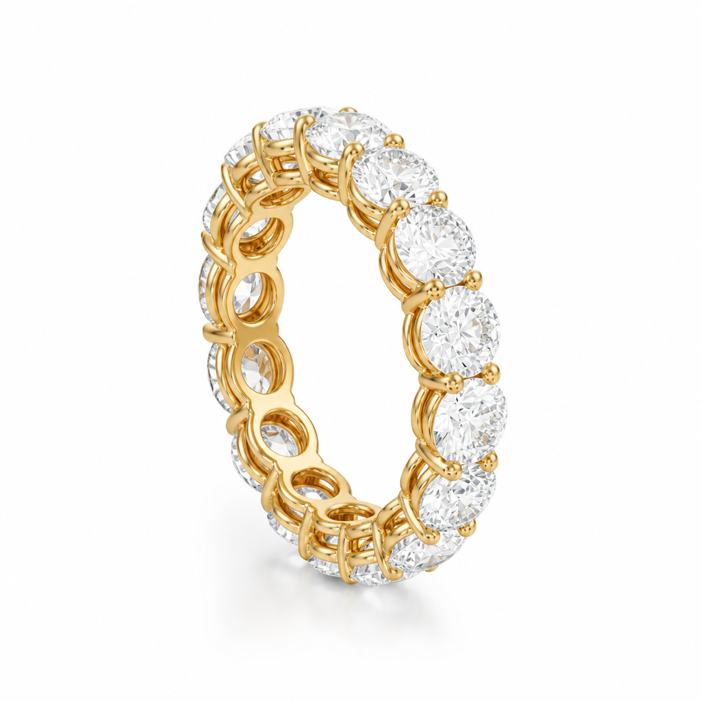 Round Basket Eternity Band