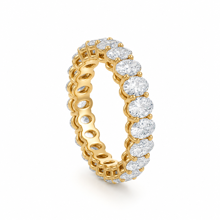 Oval Basket Eternity Band