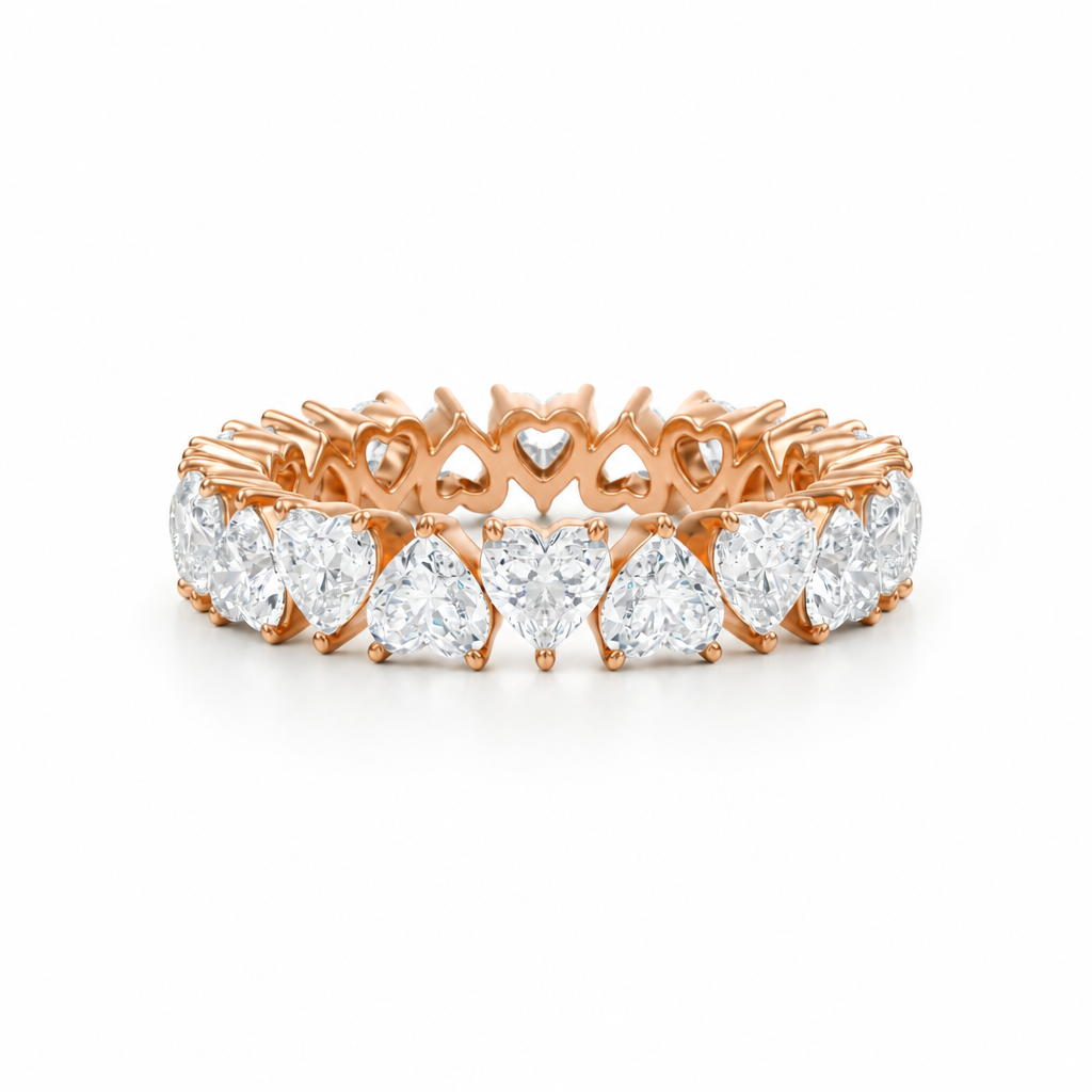 Heart Shape Heart Shape Eternity Band