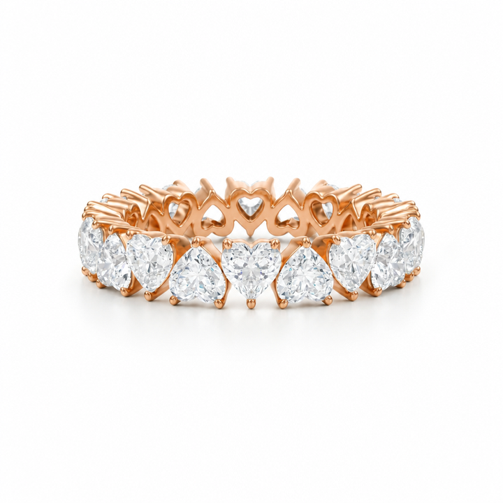 Heart Shape Heart Shape Eternity Band