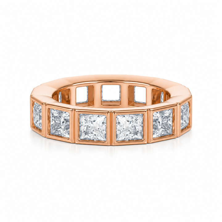 Princess Bezel Eternity Band
