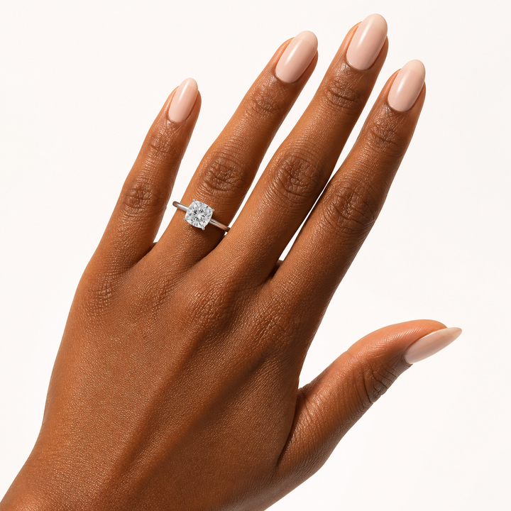 Cushion Classic Cathedral Ring