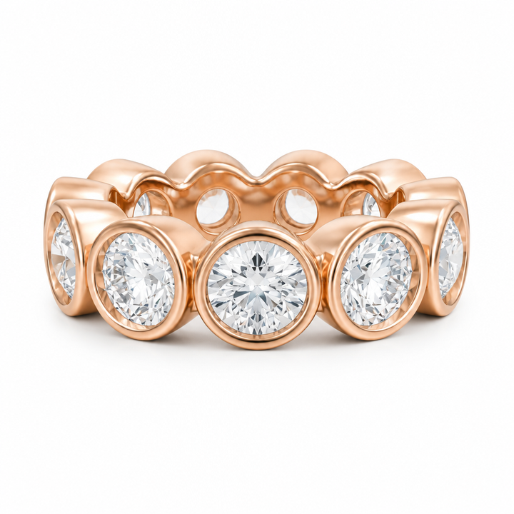 Round Bezel Eternity Band