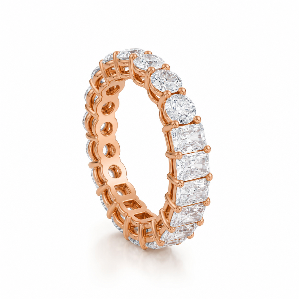 Radiant And Round Eternity Ring